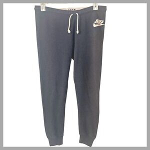 Nike Joggers Sweatpants Grey Drawstring Ladies Fit Vintage Sz. L